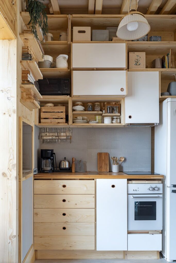 Compact Urban Living with Vertical Storage Solutions