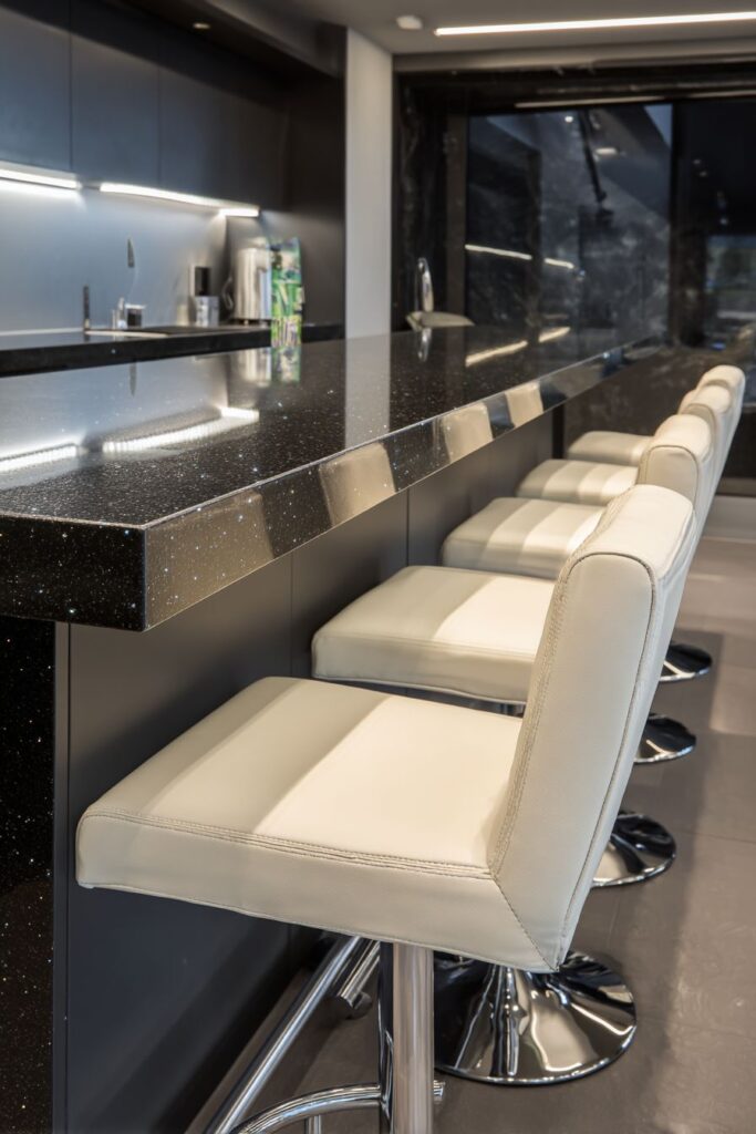 Contemporary Black Granite Sophistication