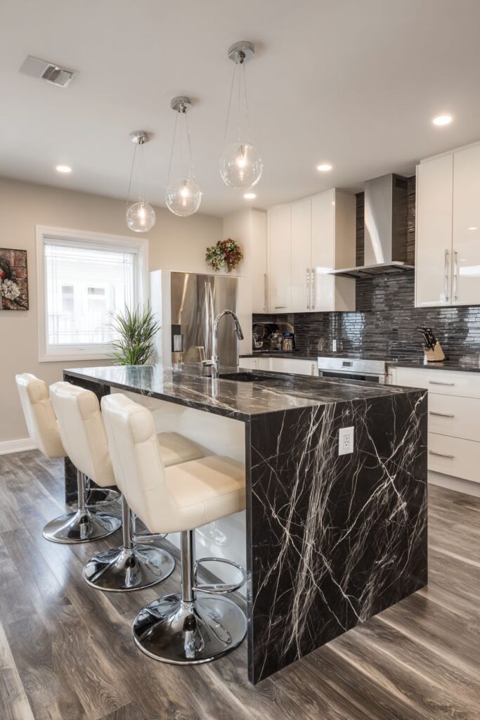 Contemporary Black Granite Sophistication