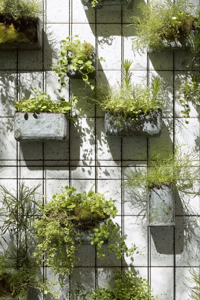 Living Herb Garden Wall System