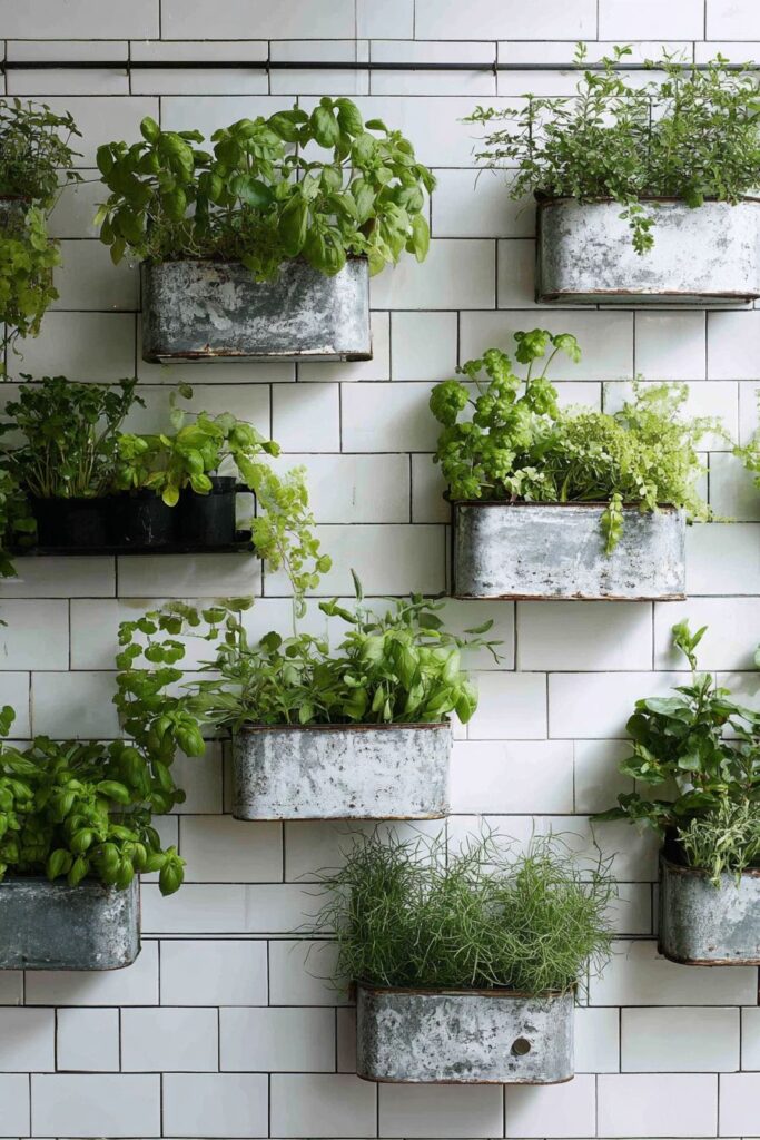 Living Herb Garden Wall System