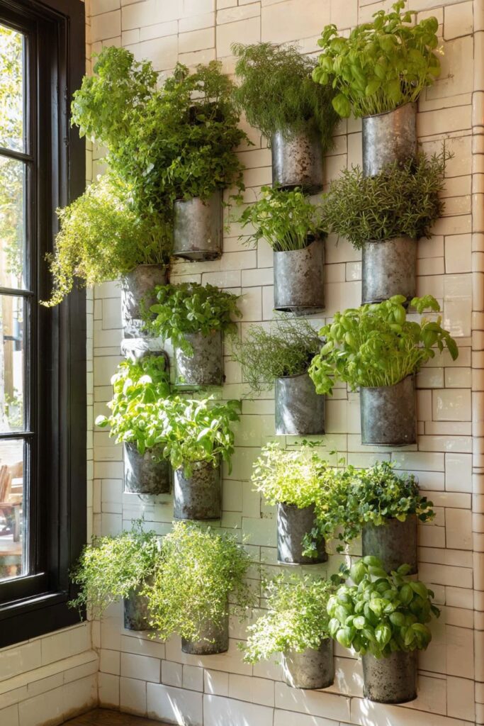 Living Herb Garden Wall System