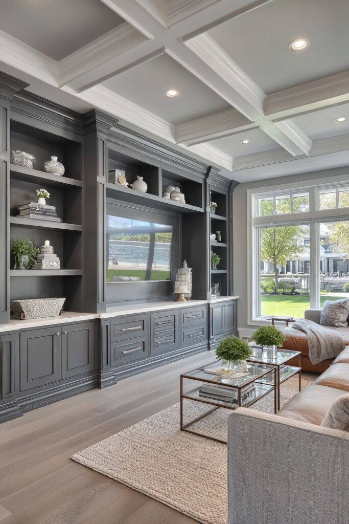 Charcoal Built-In Sophistication with Media Integration