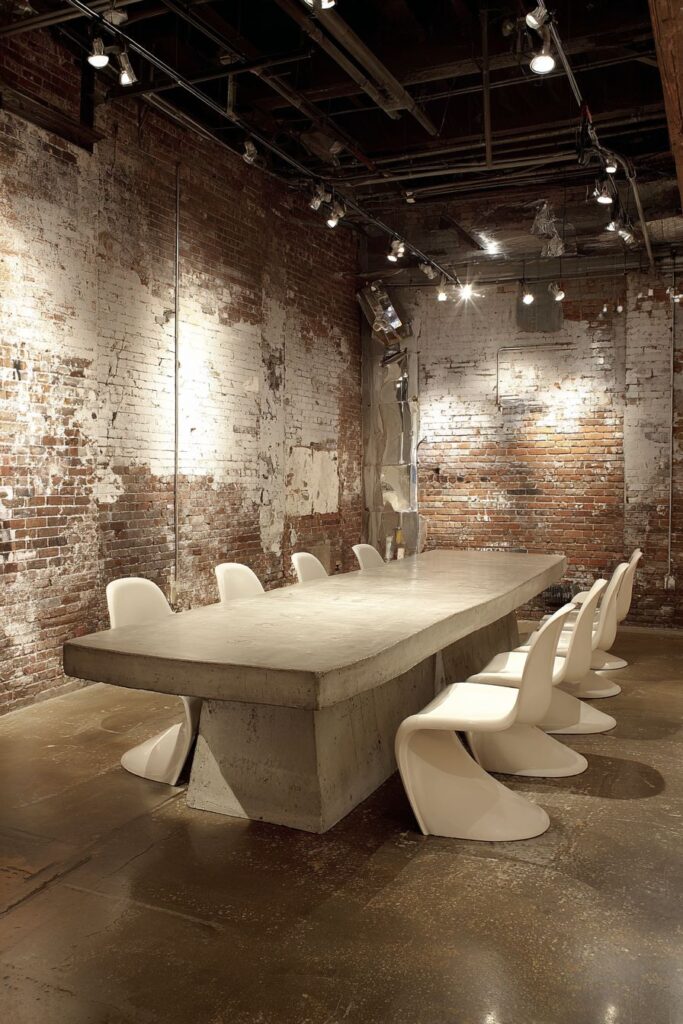 Industrial Concrete and Steel Aesthetic