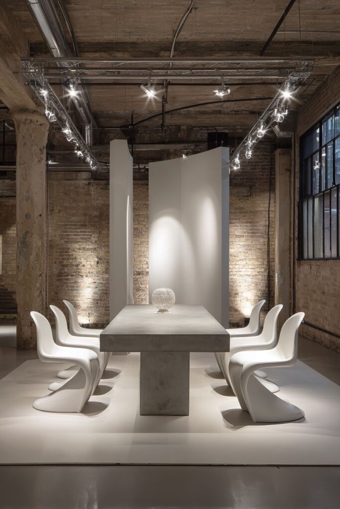 Industrial Concrete and Steel Aesthetic