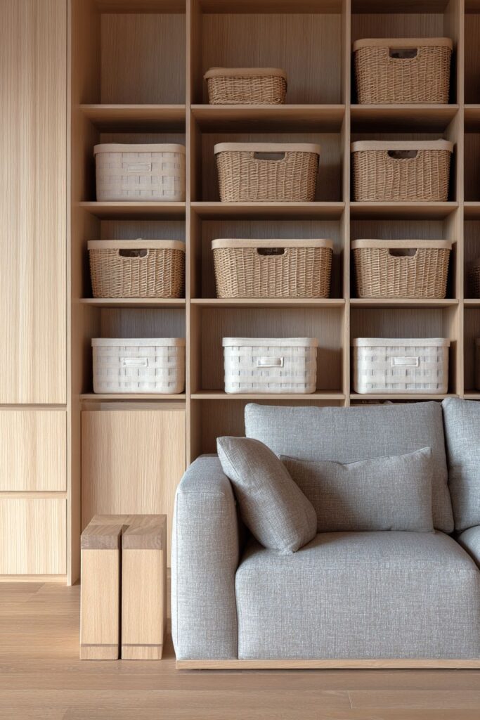Floor-to-Ceiling Storage Solutions with Invisible Hardware