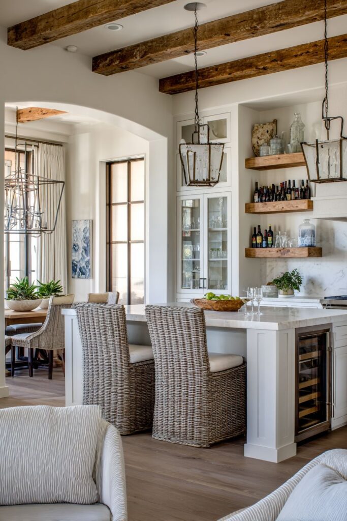 Rustic Farmhouse Charm with Exposed Beams