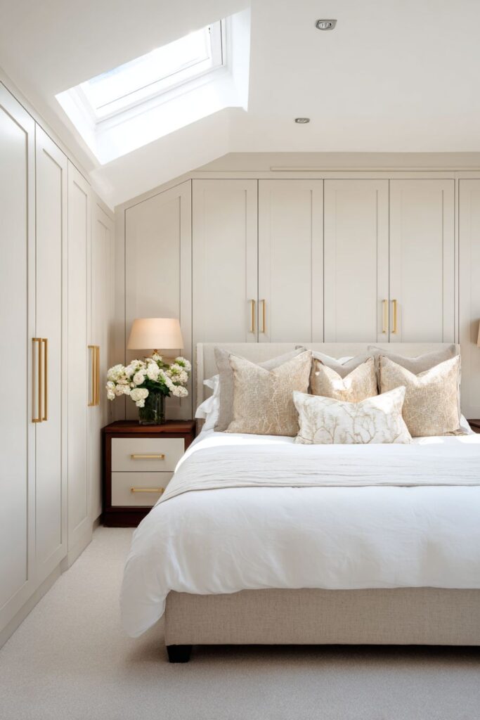 Practical Elegance with Built-In Taupe Storage