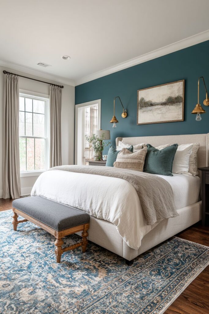 Master Bedroom Feature Wall Elegance