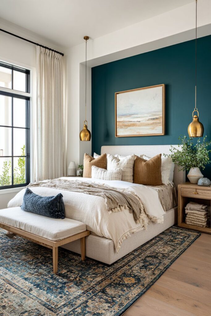 Master Bedroom Feature Wall Elegance