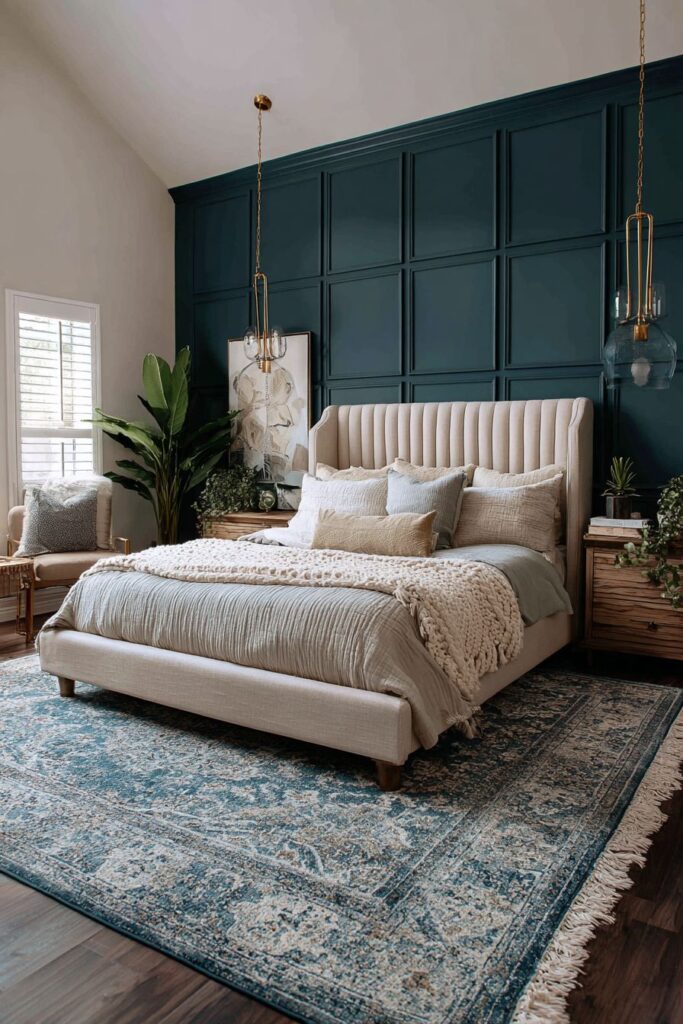 Master Bedroom Feature Wall Elegance