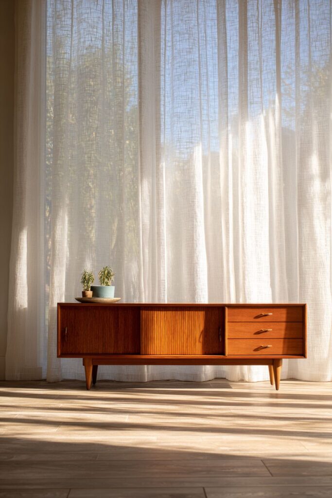 Mid-Century Modern Teak Credenza