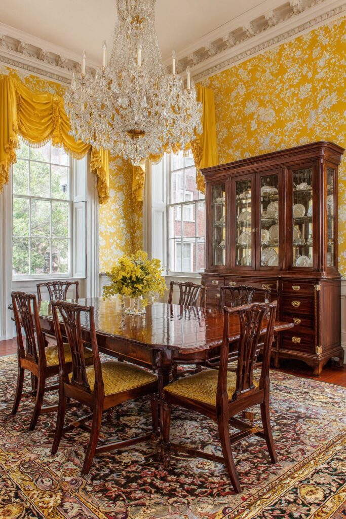 Formal Antique Yellow Grandeur