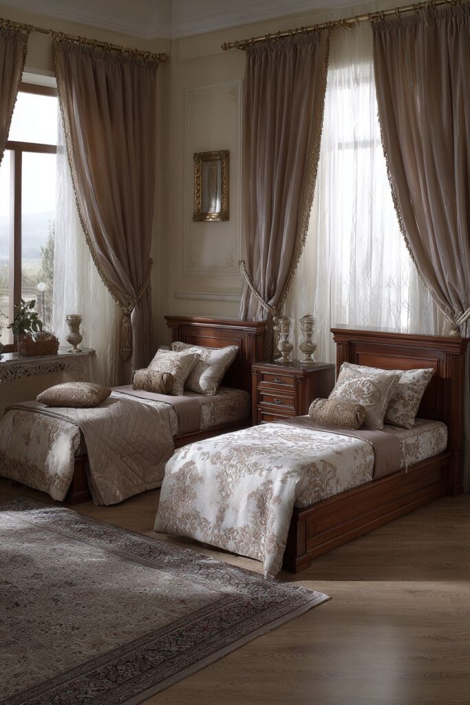 TRADITIONAL ELEGANCE TWIN BEDROOM
