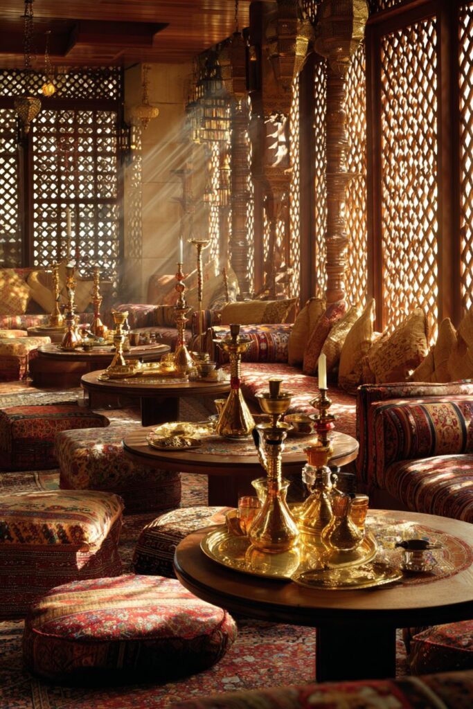 Layered Persian and Arabian Rug Symphony