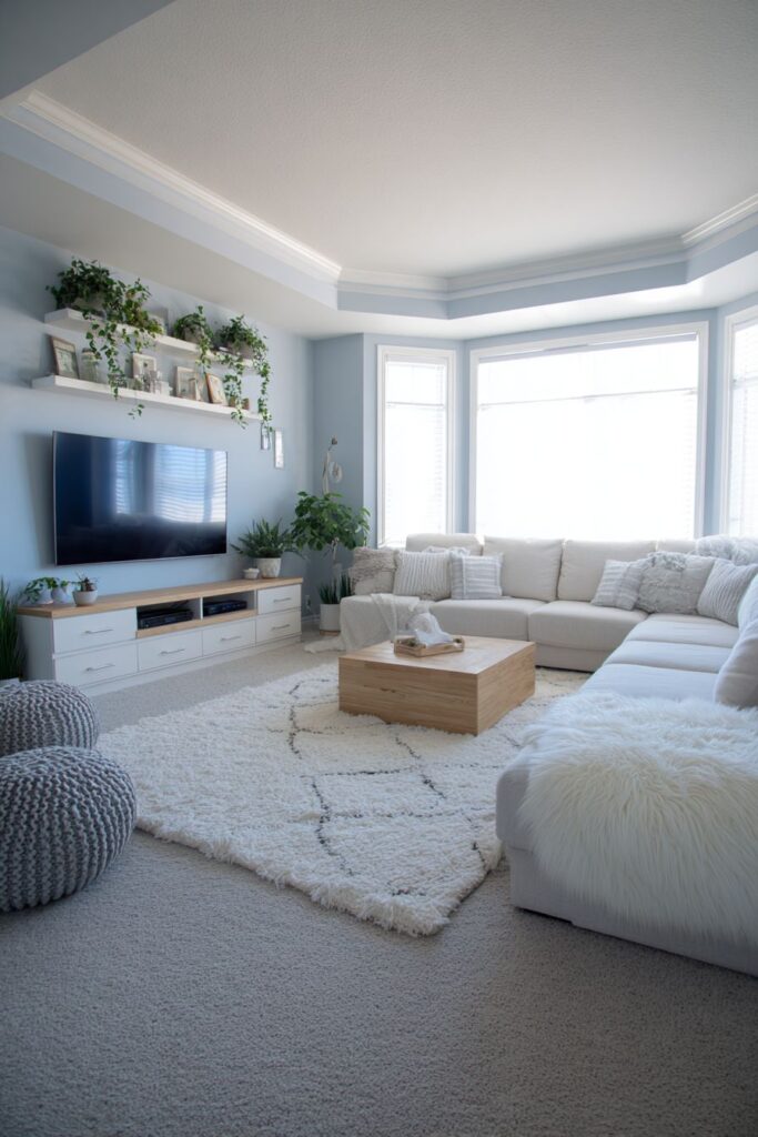 Scandinavian Pale Blue-Grey Nordic Serenity