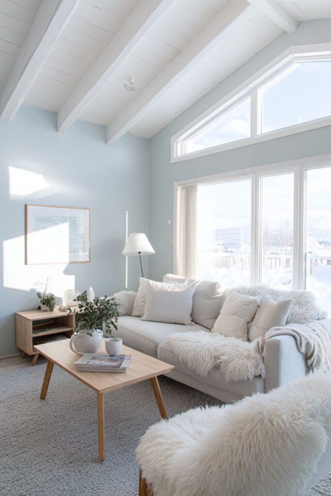 Scandinavian Pale Blue-Grey Nordic Serenity