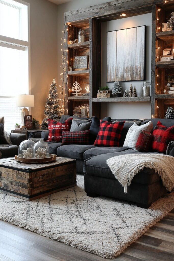 Modern Farmhouse Holiday Gathering Space