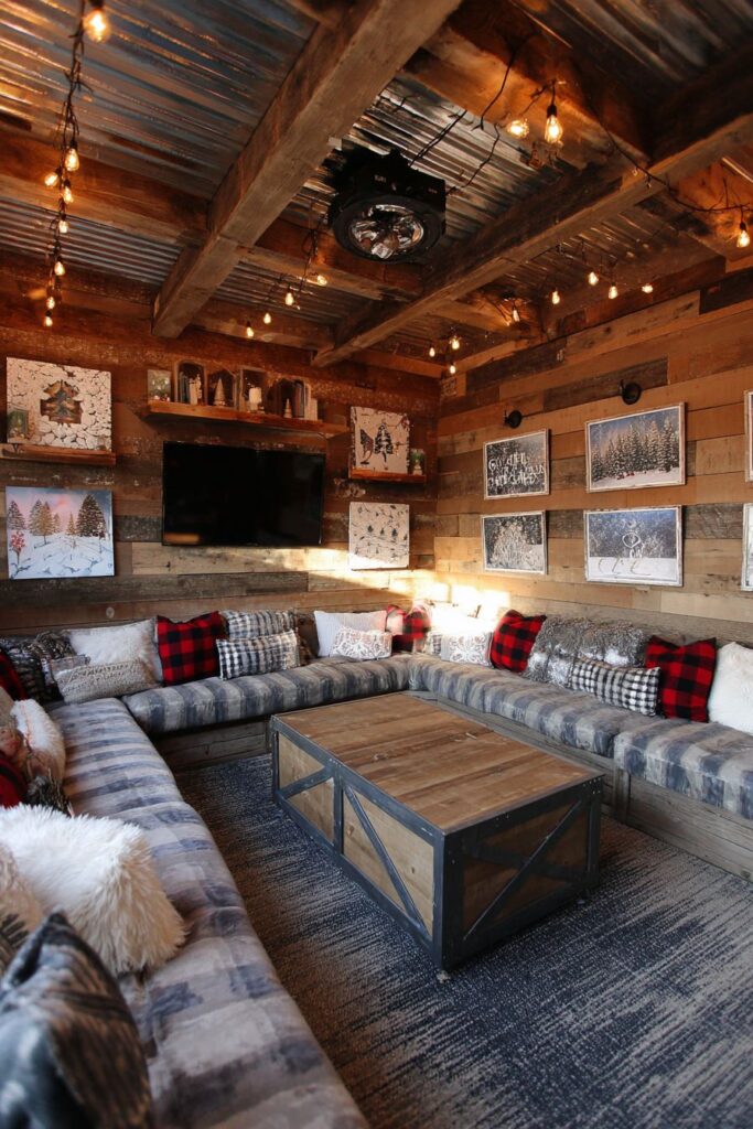 Modern Farmhouse Holiday Gathering Space