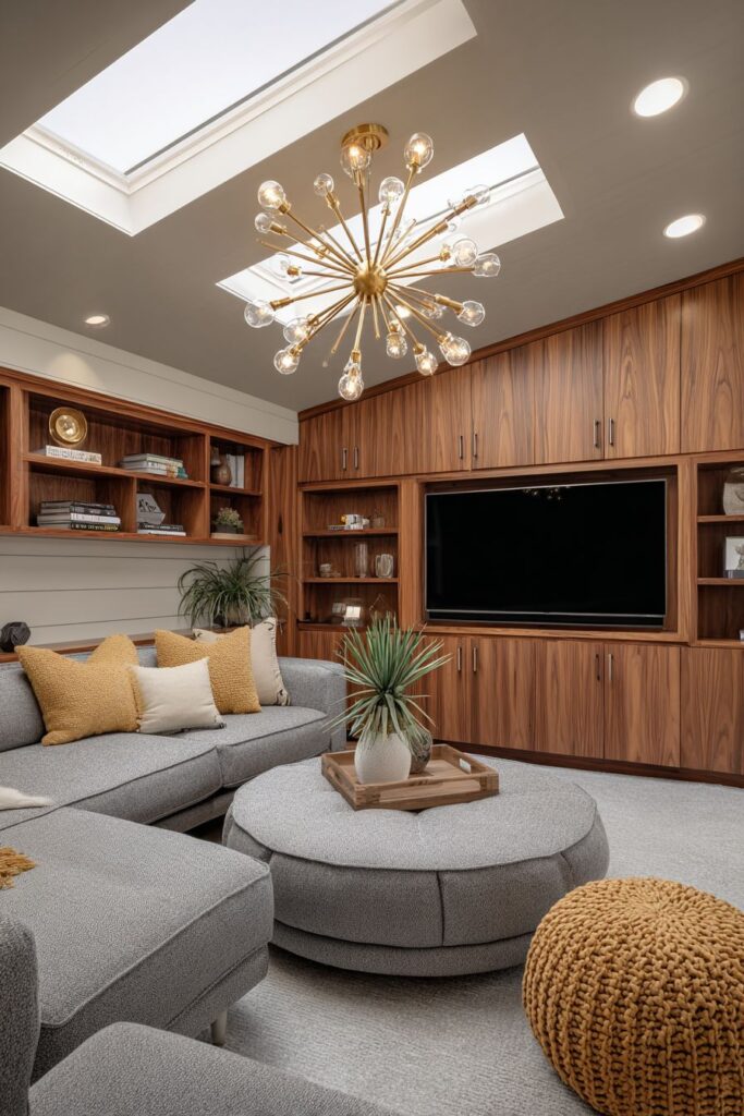 Built-in Entertainment Unit with Hidden Technology