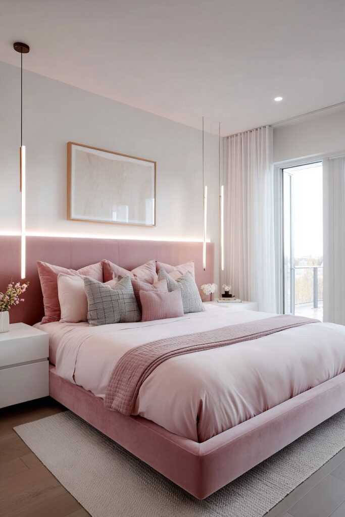 Modern Master Suite with Contemporary Lines