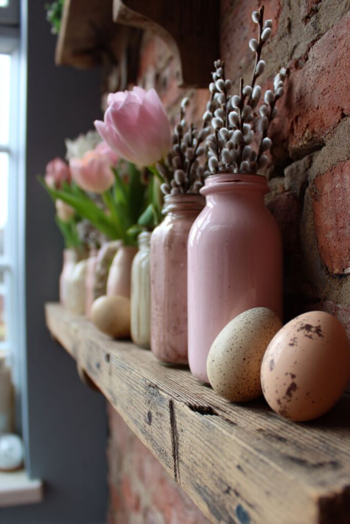 Authentic Rustic Floating Shelf Display