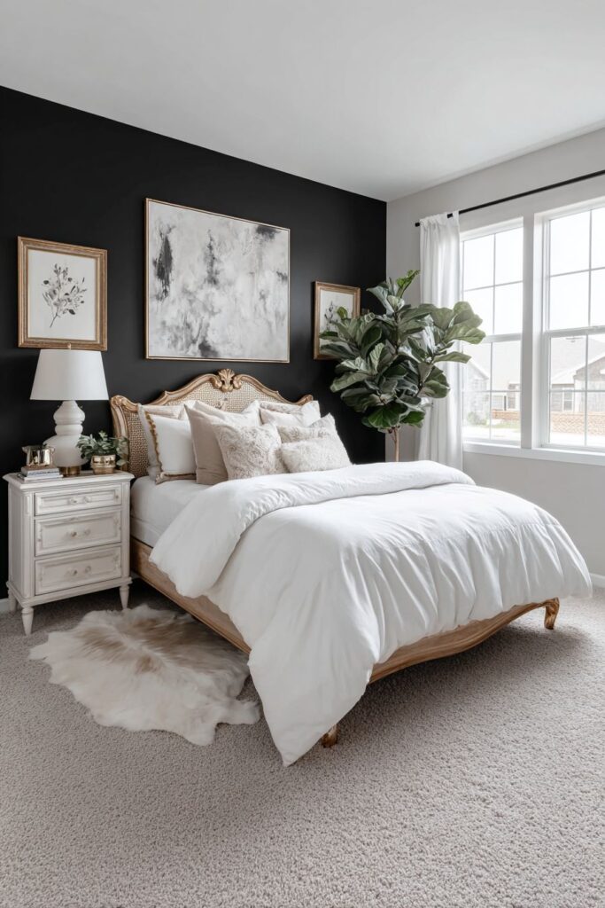 Dramatic Black Wall Gallery