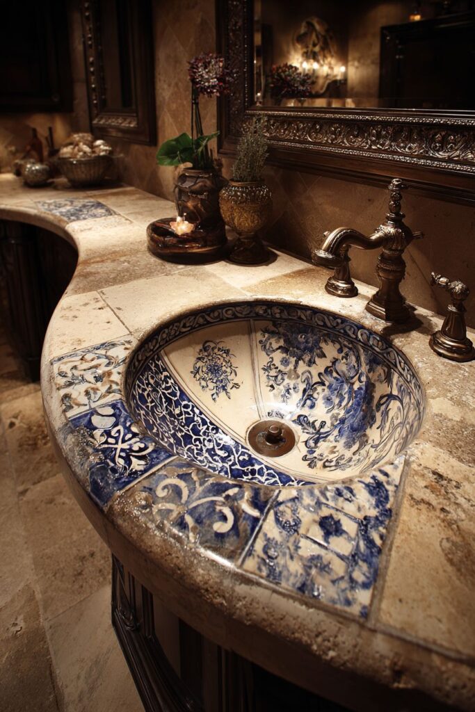 Mediterranean Hand-Painted Ceramic Charm