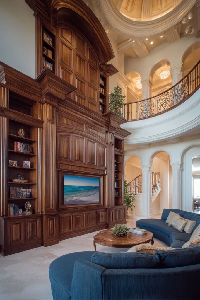 Built-In Entertainment Wall Showcase