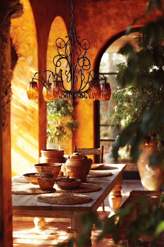 Mediterranean Wrought Iron Romance