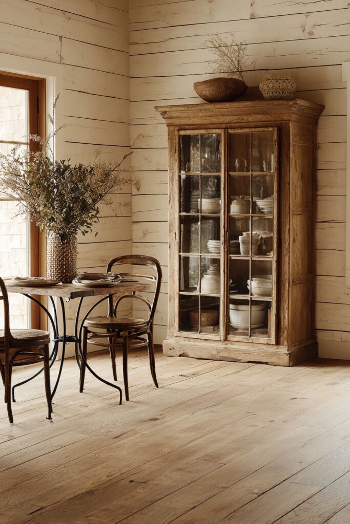 Vintage Hutch Corner with Artisanal Displays