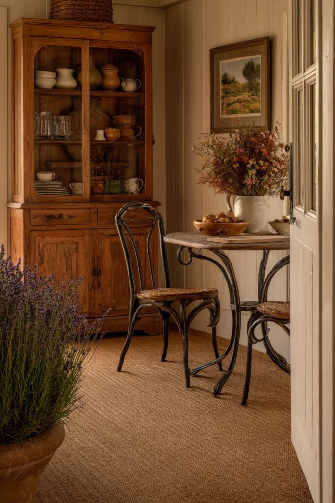 Vintage Hutch Corner with Artisanal Displays