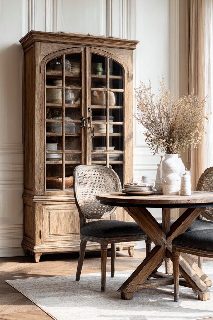 Vintage Hutch Corner with Artisanal Displays