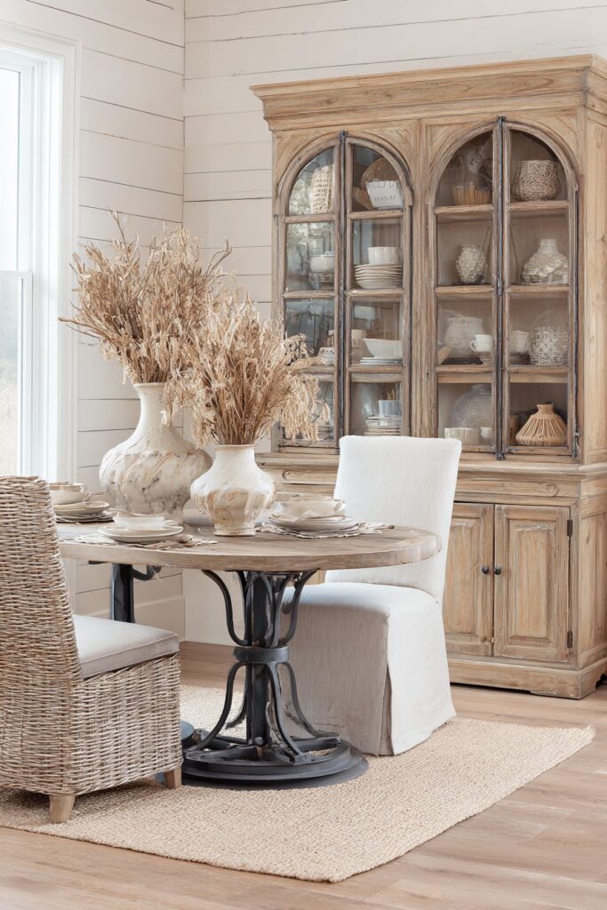 Vintage Hutch Corner with Artisanal Displays