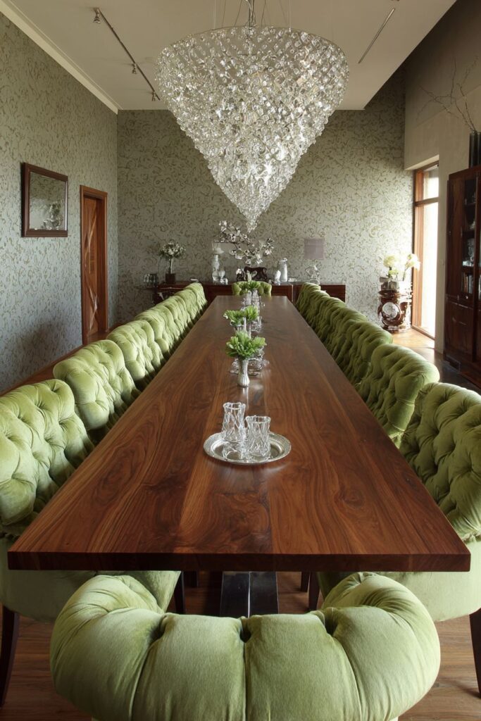 Rosewood Luxury with Tufted Sophistication