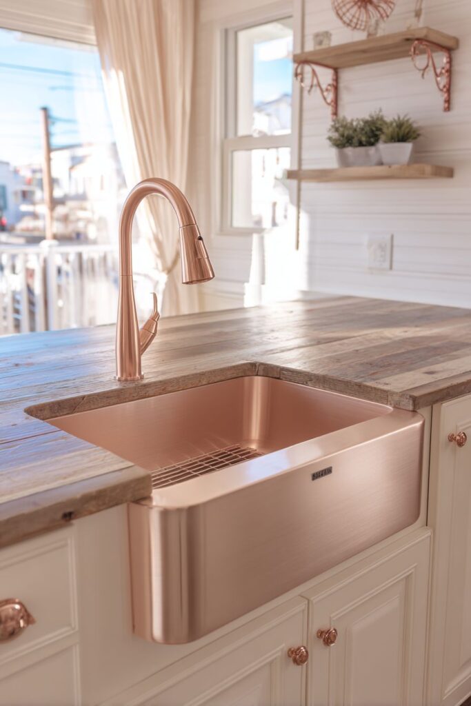 Luxury Rose Gold Appliance Integration