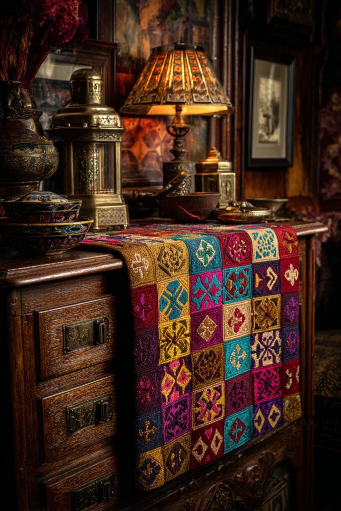 Bohemian Tapestry Jewel Tones