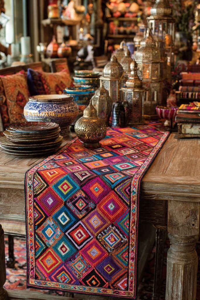 Bohemian Tapestry Jewel Tones