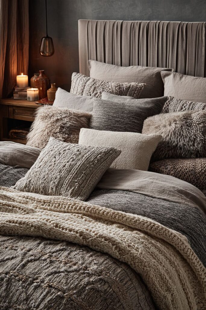 Romantic Textile Layers in Soft Taupe Tones