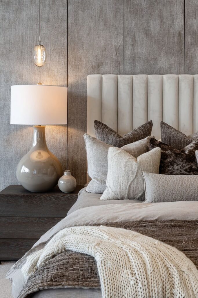 Romantic Textile Layers in Soft Taupe Tones