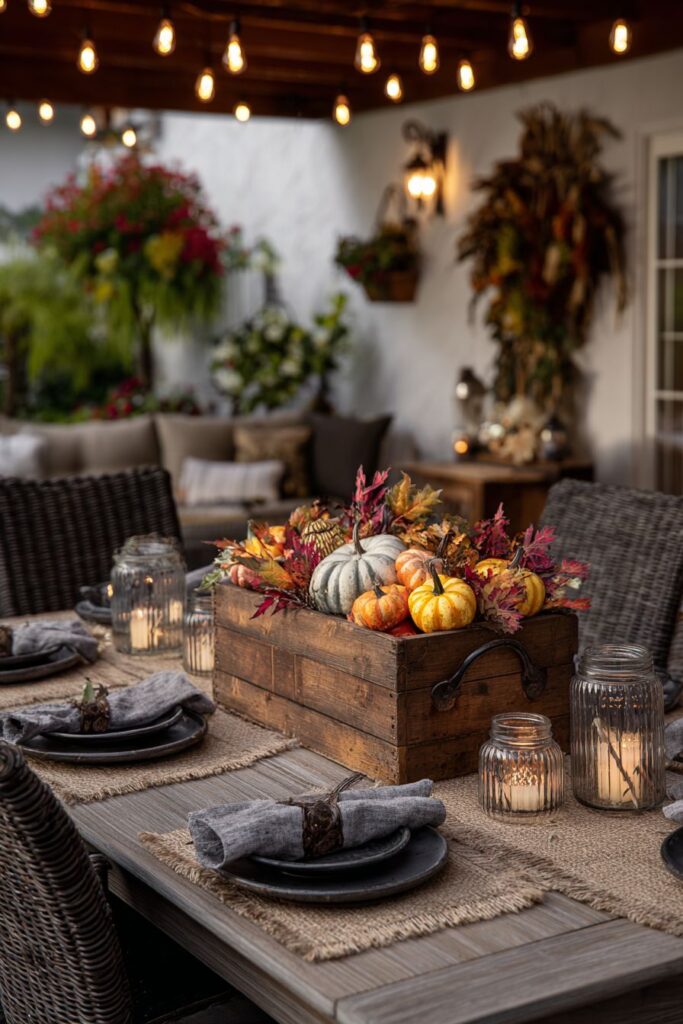 Outdoor Porch Thanksgiving Magic