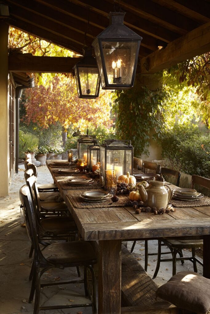 Relaxed Outdoor Porch Dining