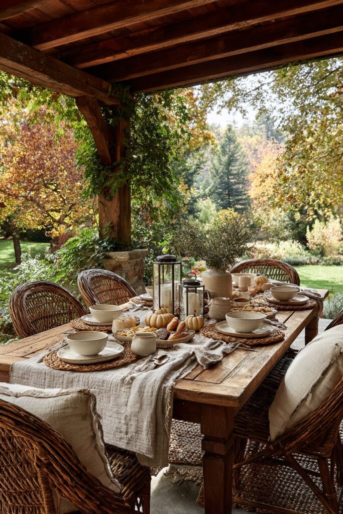 Relaxed Outdoor Porch Dining