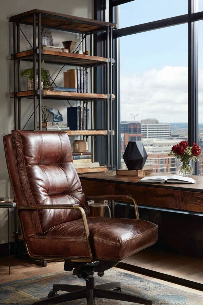 Sophisticated Home Office with Executive Flair