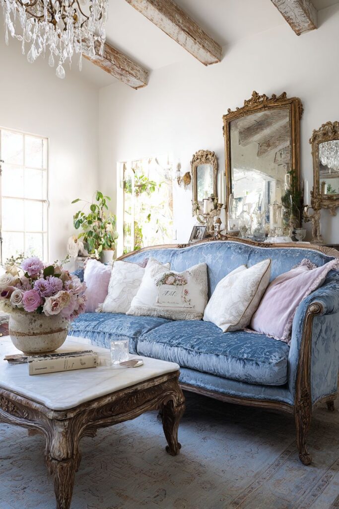 Refined Damask Seating Elegance