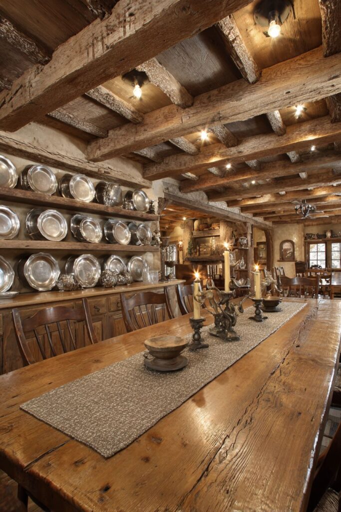 Built-in Plate Rail Colonial Display