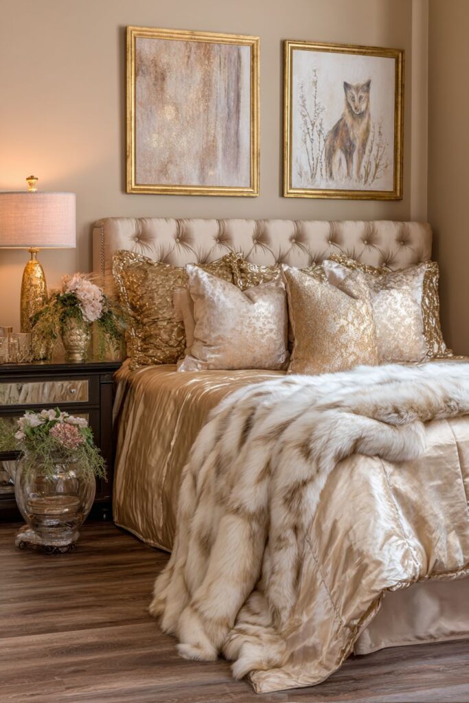 Glamorous Tufted Luxury with Crystal Details