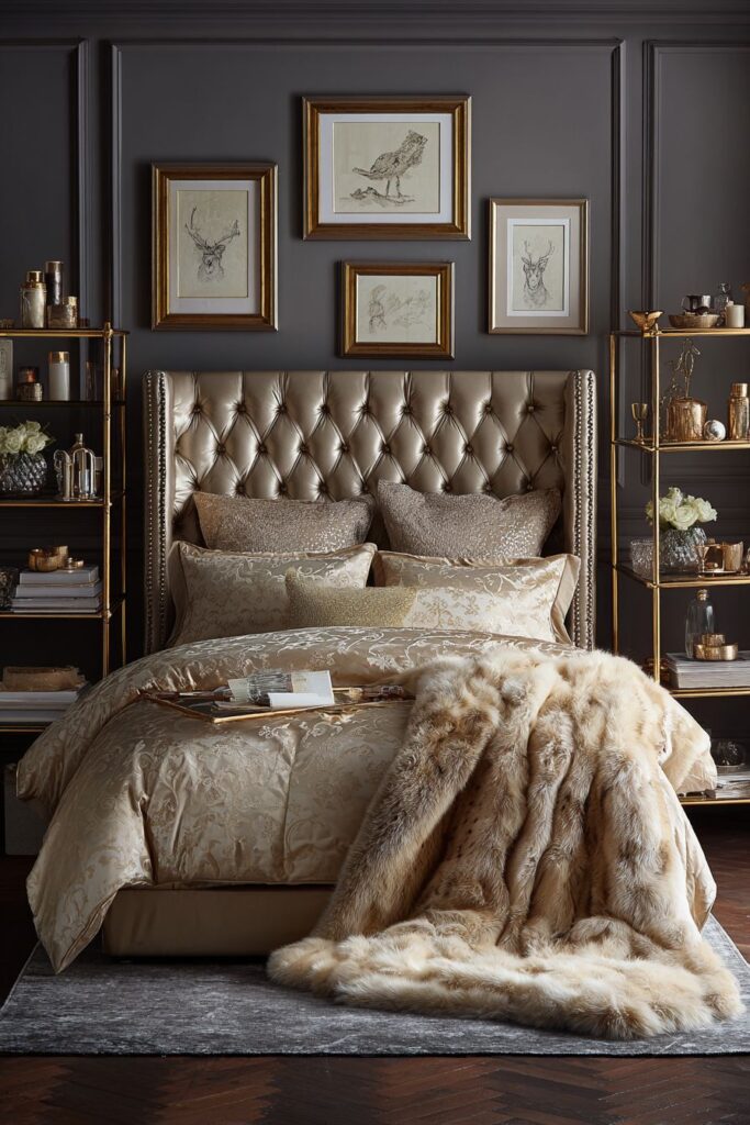 Glamorous Tufted Luxury with Crystal Details