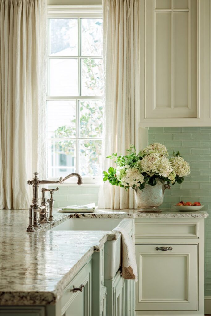 Seafoam Serenity with Cool-Toned Elegance