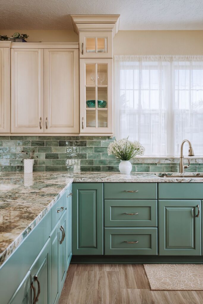 Seafoam Serenity with Cool-Toned Elegance